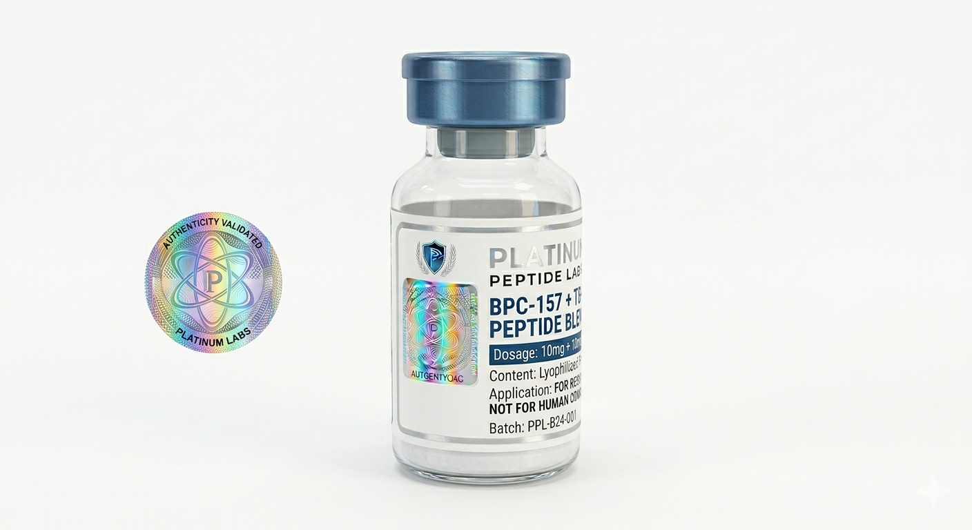 BPC-157 10mg + TB-500 10mg (Wolverine Blend) (Lyophilized peptide)